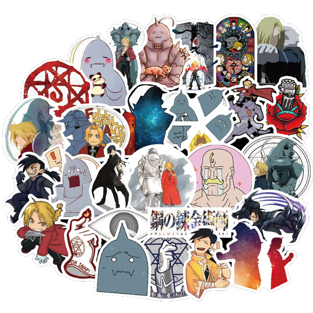 Fullmetal Alchemist Sticker Pack – Waterproof Anime Decals