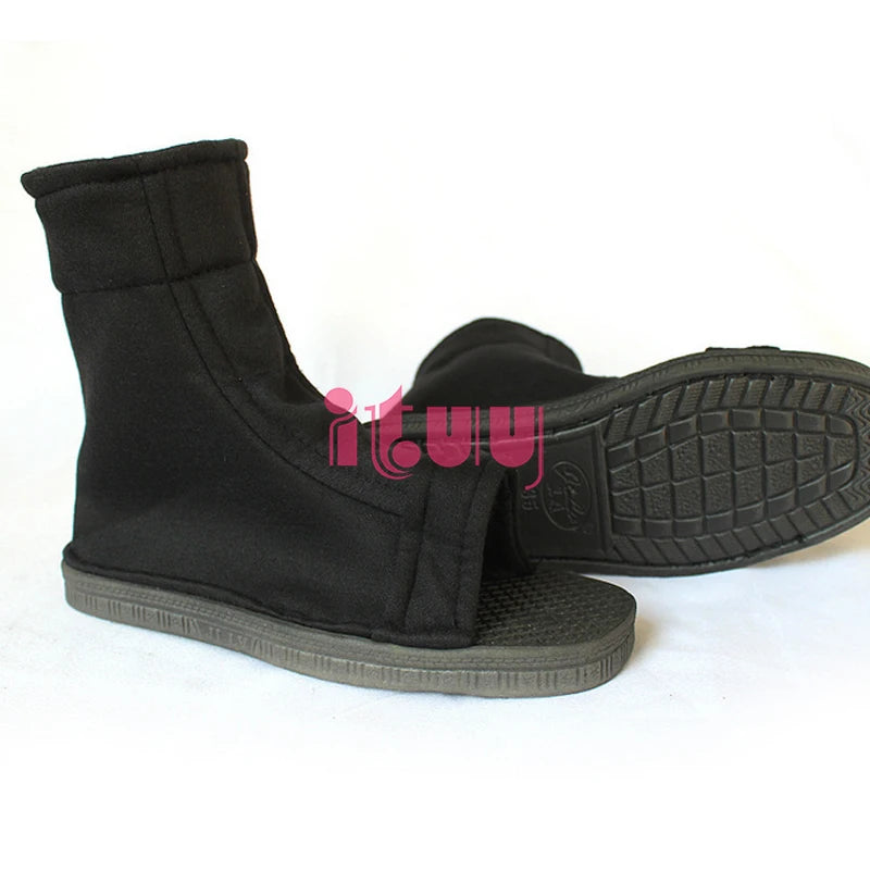 Anime Ninja Cosplay Sandal Boots – Black