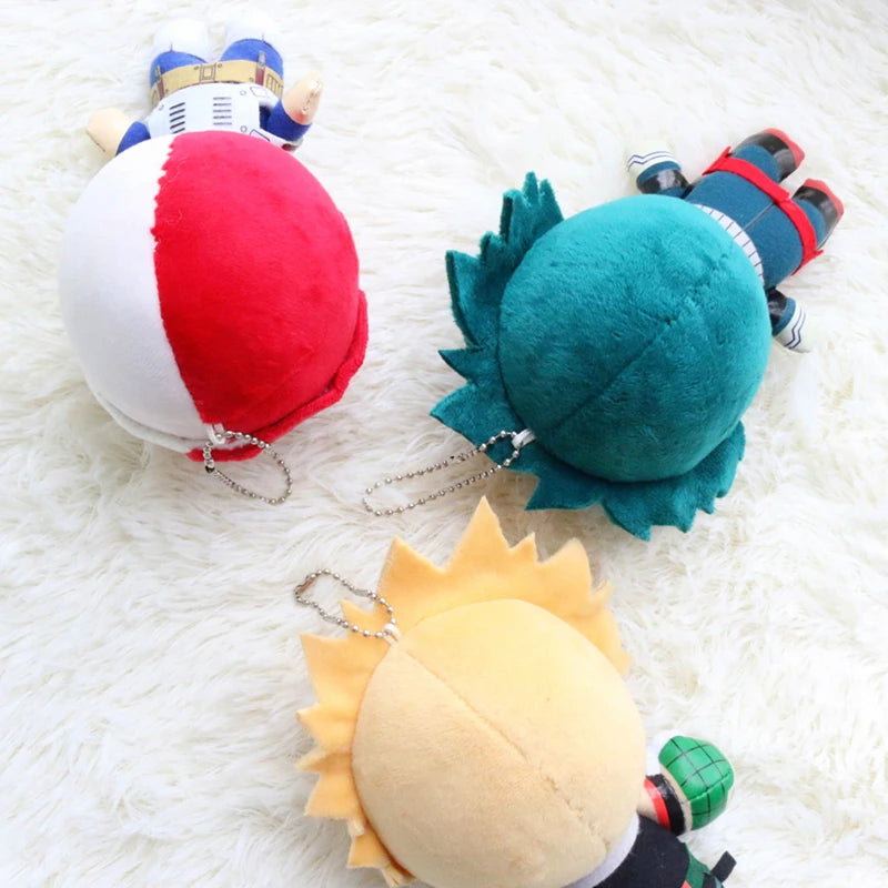 My Hero Academia Plush Keychain 15cm – Deku, Bakugo & Todoroki