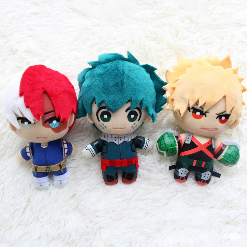 My Hero Academia Plush Keychain 15cm – Deku, Bakugo & Todoroki