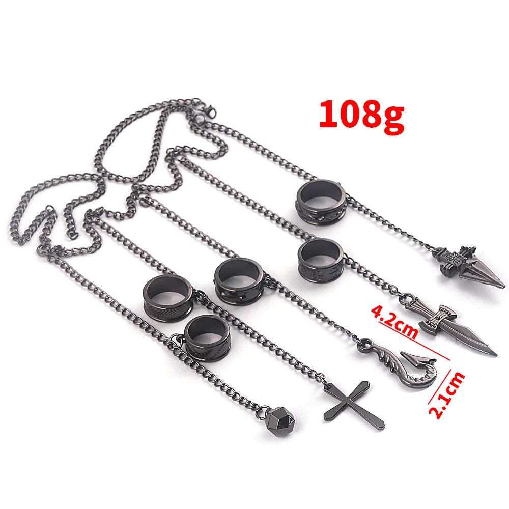 Kurapika Chain Ring Bracelet – Hunter x Hunter Anime Jewelry