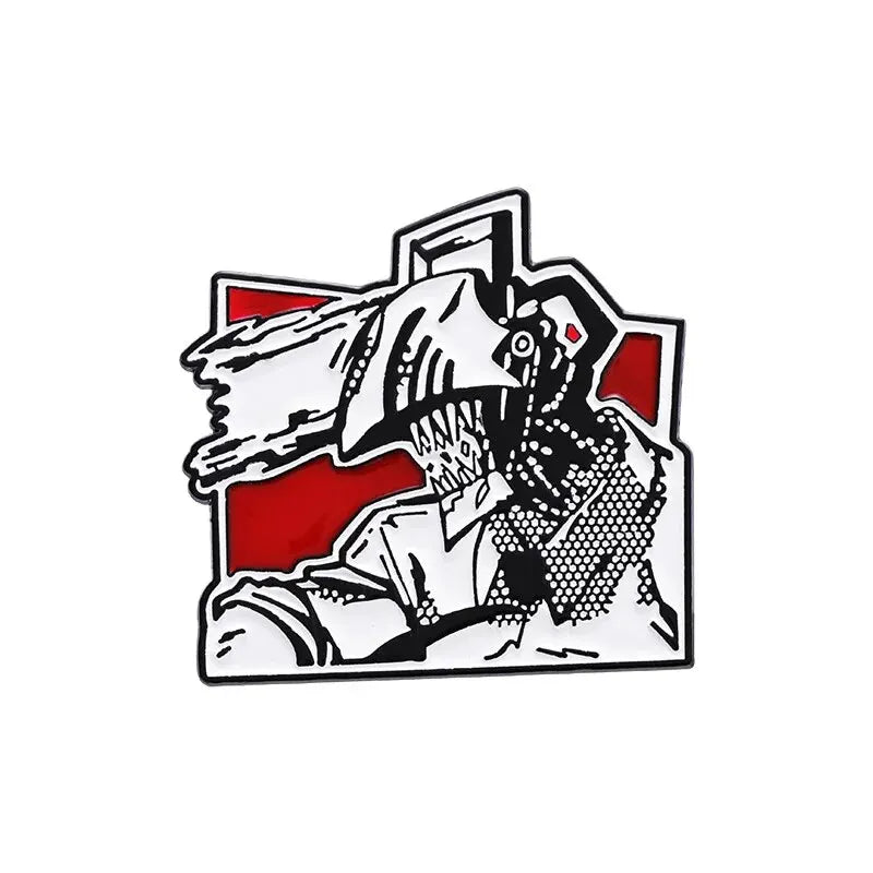 Power Enamel Pin – Chainsaw Man Anime Brooch