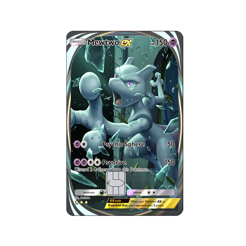 Mewtwo Pokémon Card Skin Sticker – Credit Card Decal