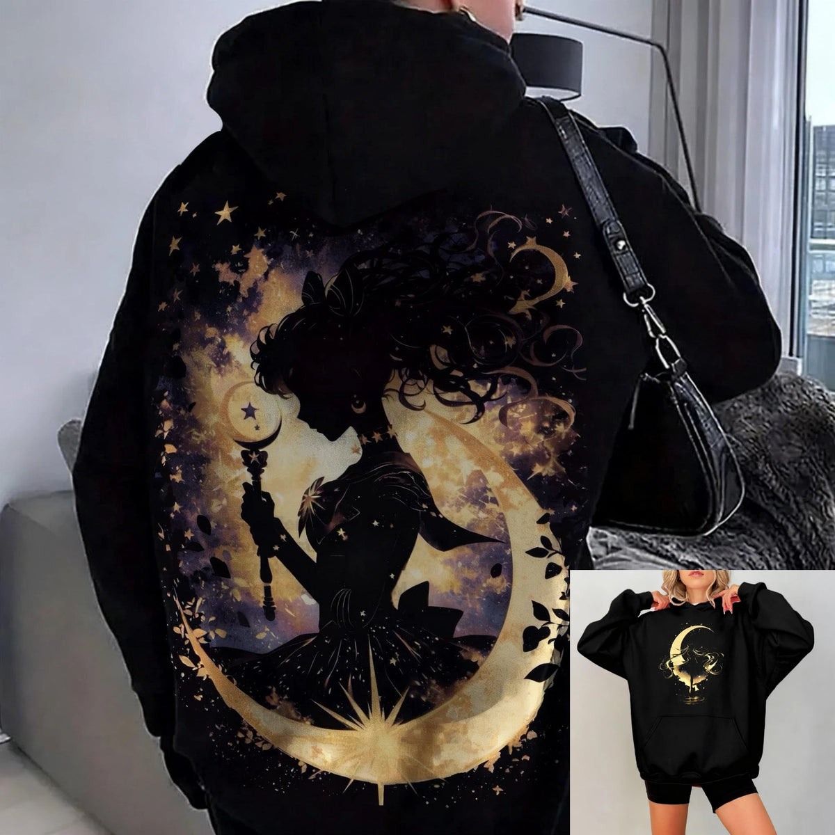Sailor Moon Oversized Vintage Hoodie