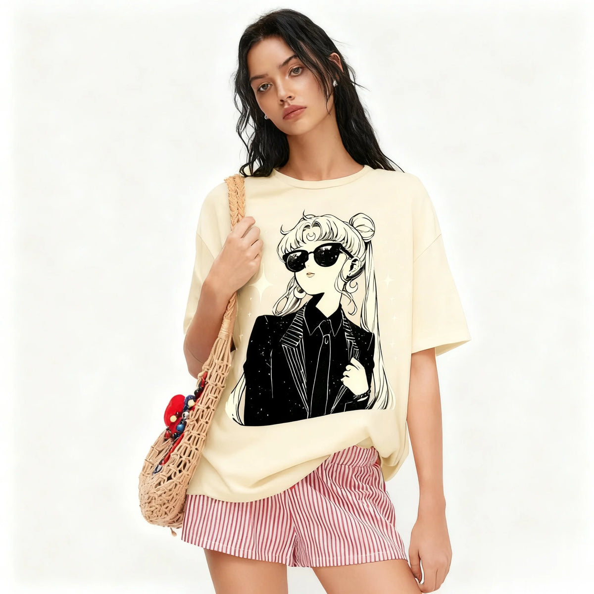Sailor Moon Vintage T-Shirt – Oversized Anime Tee