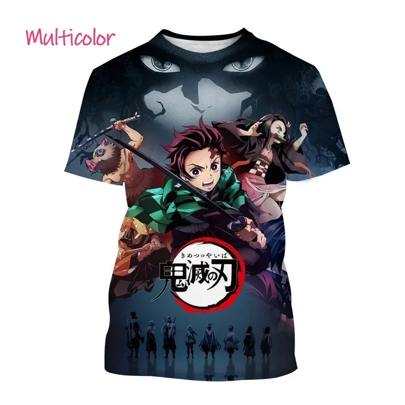 Tanjiro Kamado 3D T-Shirt – Demon Slayer Anime Tee