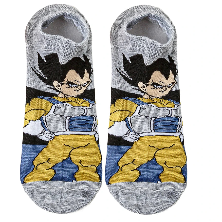 Anime Ankle Socks – 5 Pairs Cartoon Pack