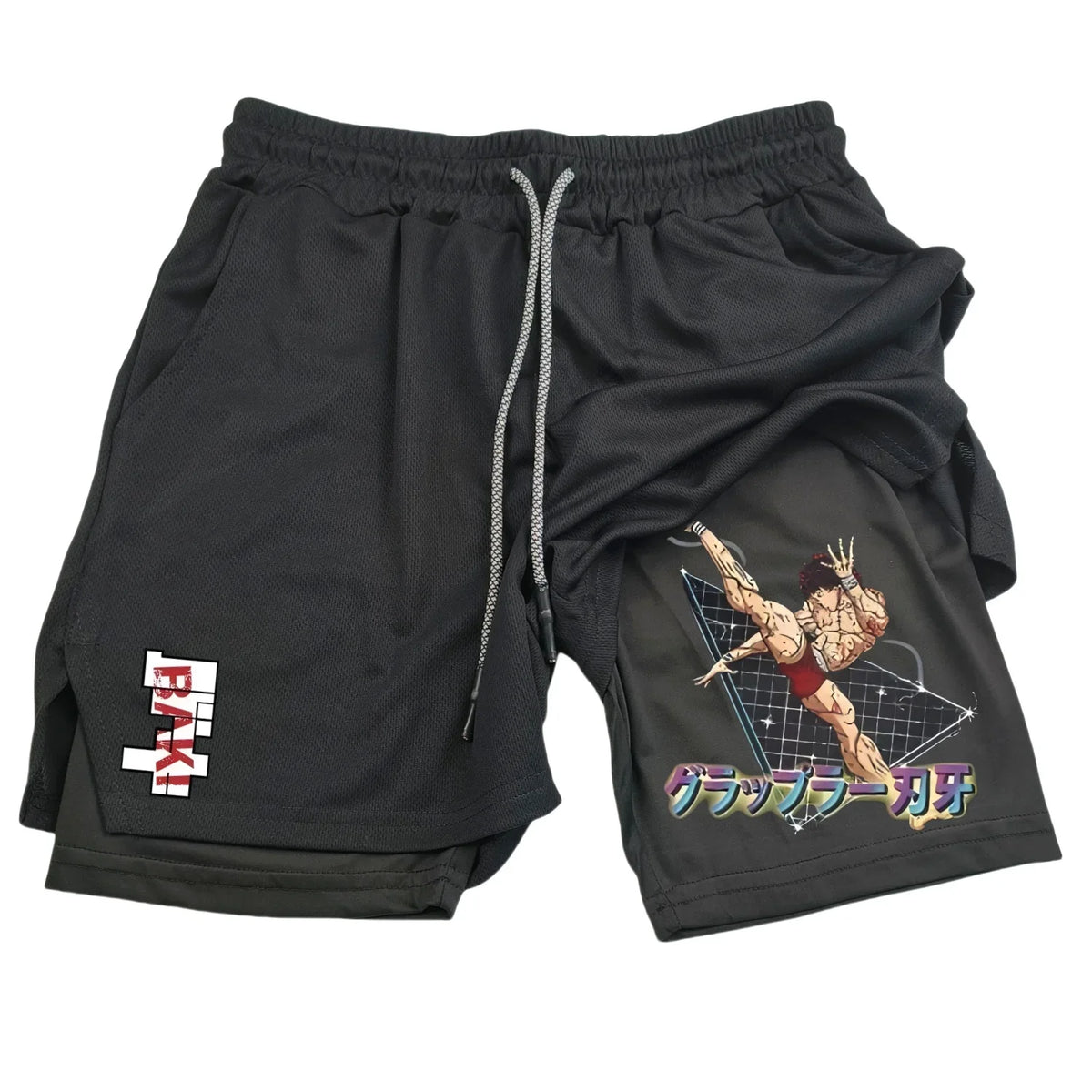 Baki Hanma Gym Shorts – Anime Fitness Shorts