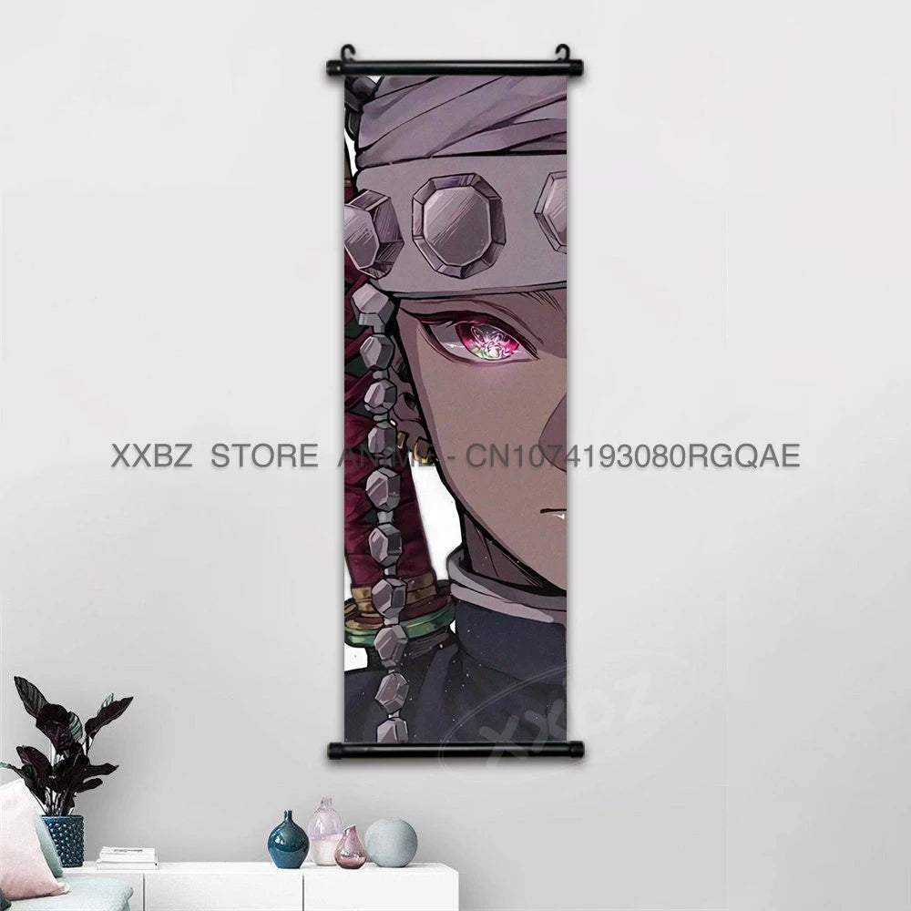 Shinobu Kocho Scroll Poster – Demon Slayer Canvas Wall Art