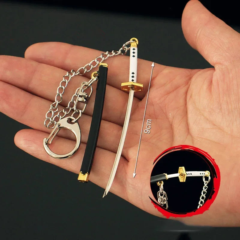 Demon Slayer Mini Katana Keychain 9cm – Tanjiro & Inosuke