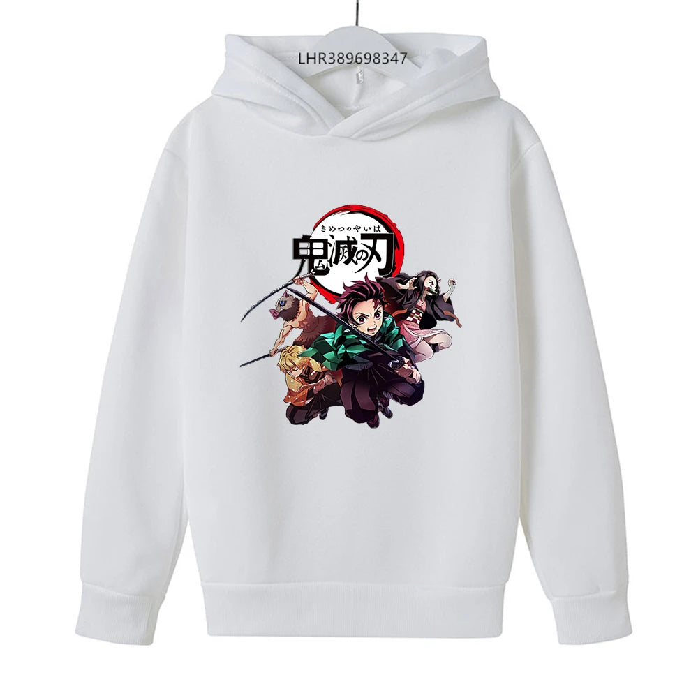 Demon Slayer Kids Hoodie – Anime Print Coat
