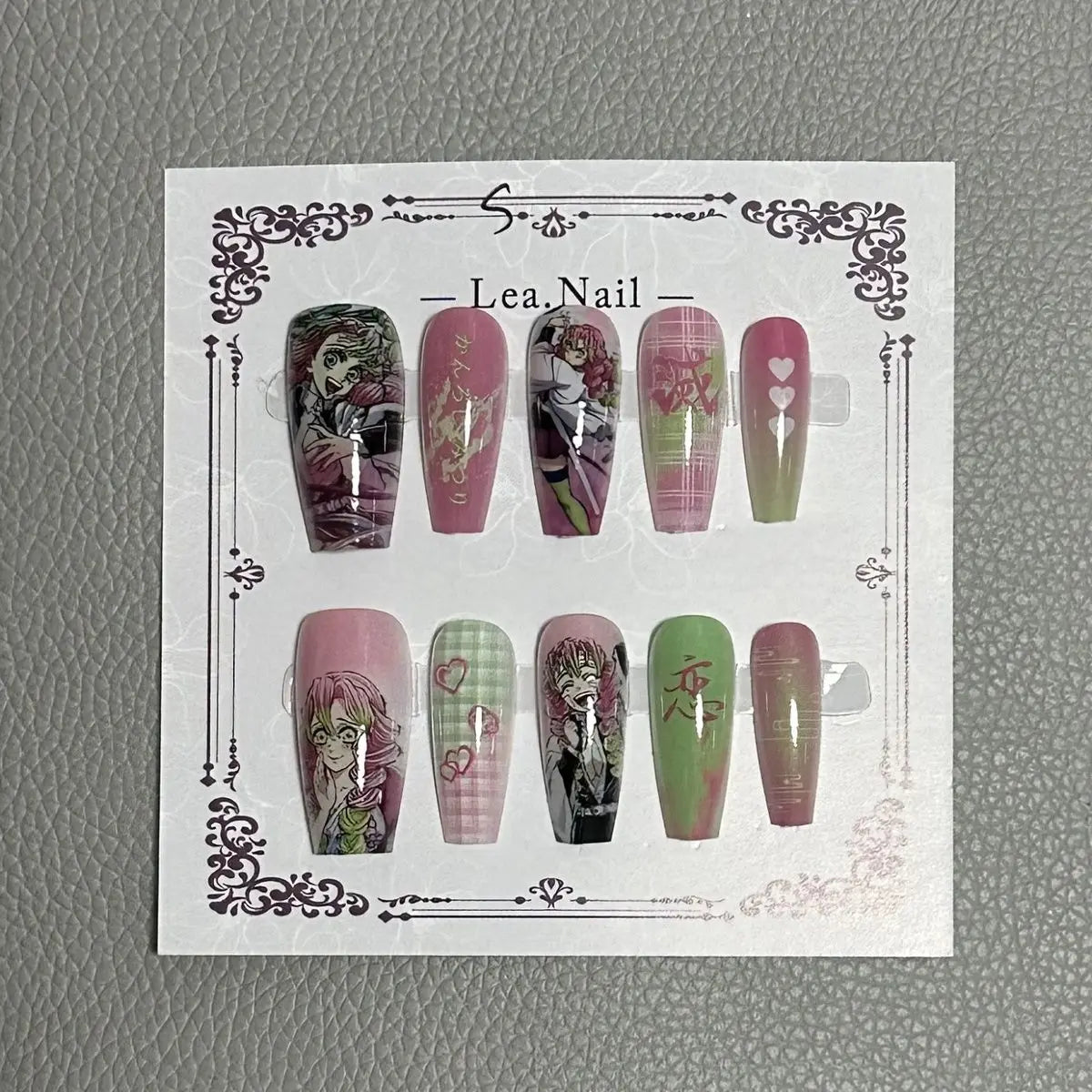 Demon Slayer Nail Art Stickers – Nezuko, Tanjiro & Mitsuri