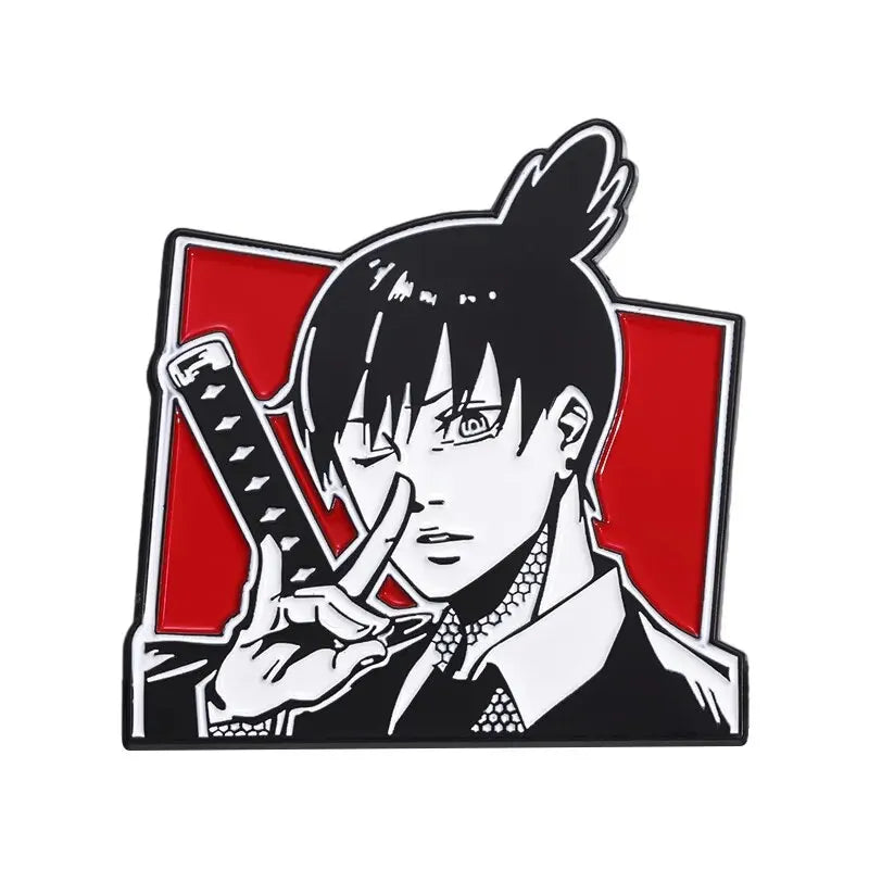 Power Enamel Pin – Chainsaw Man Anime Brooch