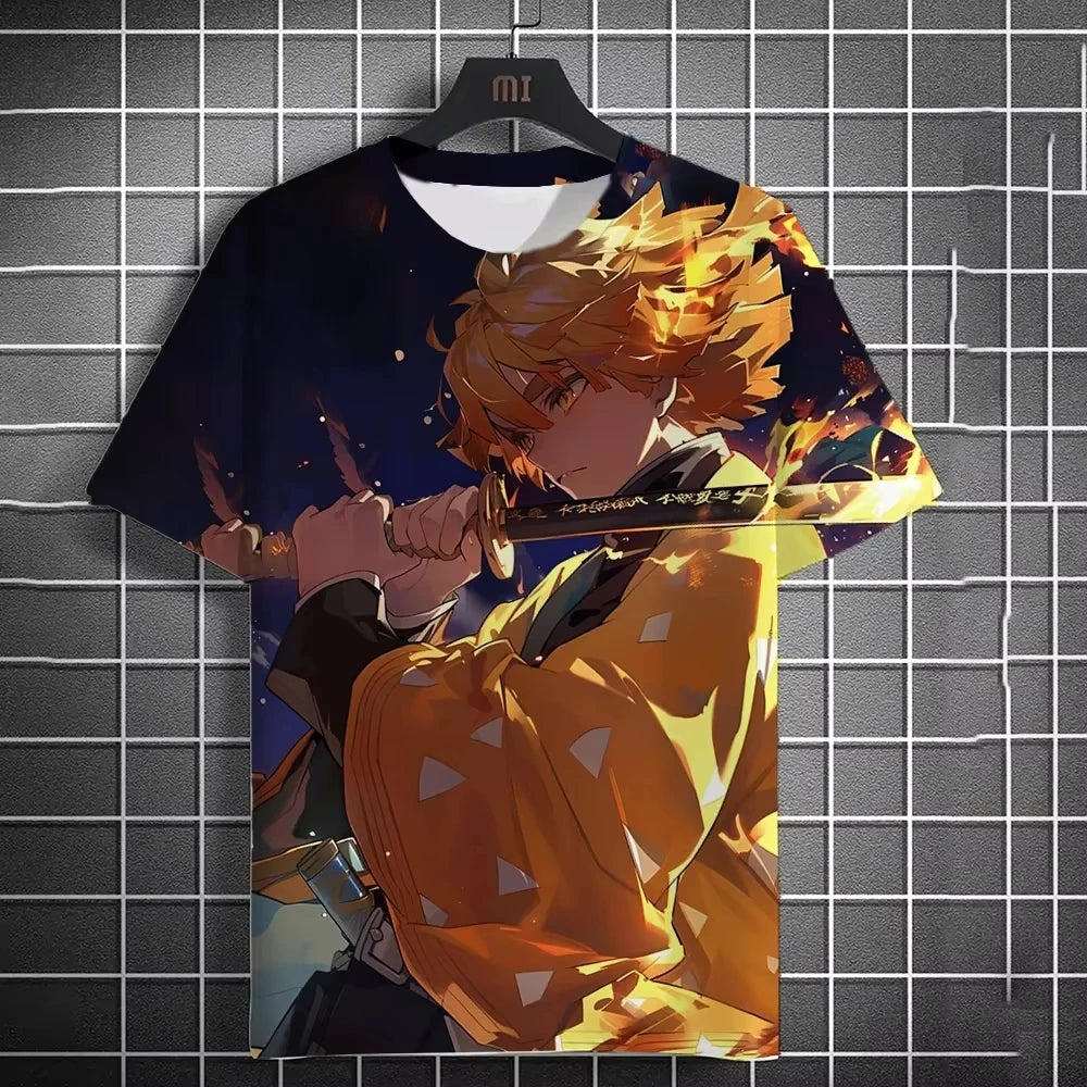 Anime 3D Print Oversized T-Shirt – Unisex Streetwear