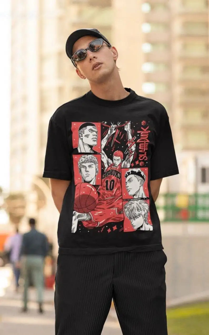 90s Basketball Anime T-Shirt – Otaku Graphic Tee