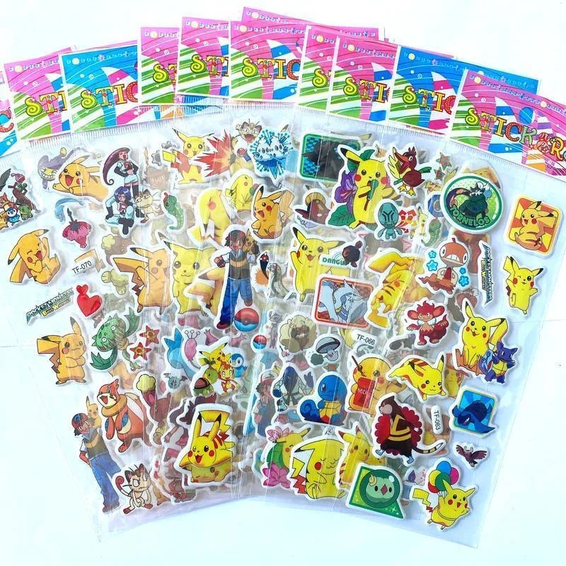 Pikachu 3D Bubble Stickers – Pokémon Kids Toy