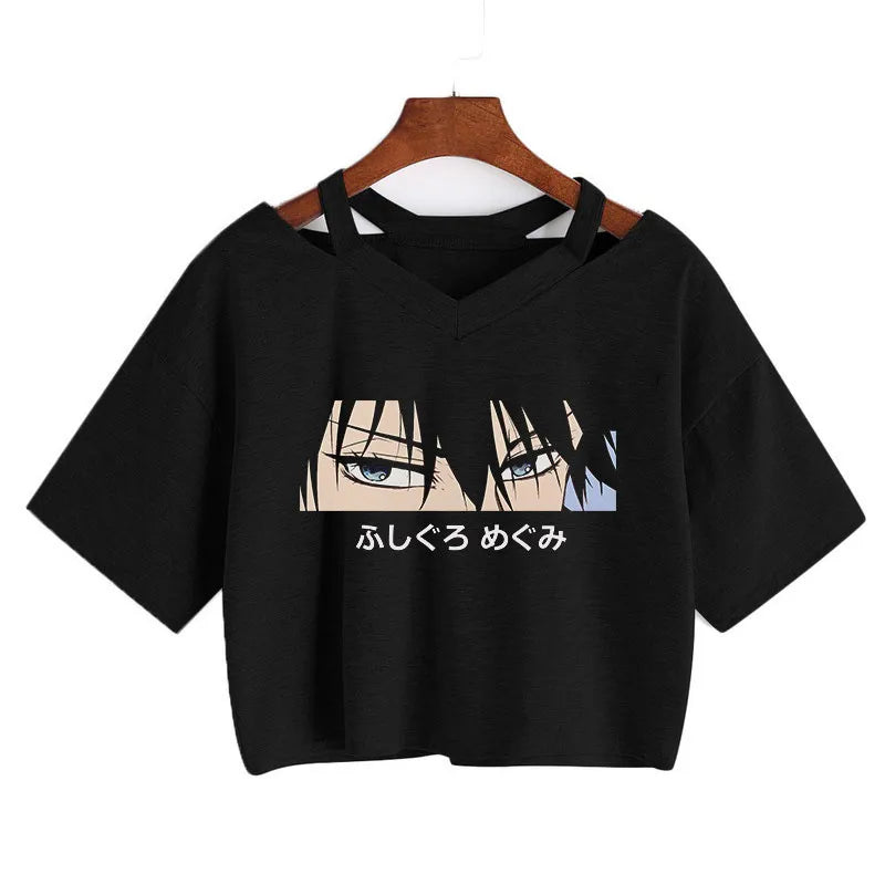 Anime Graphic Crop Top – Harajuku Y2K Tee