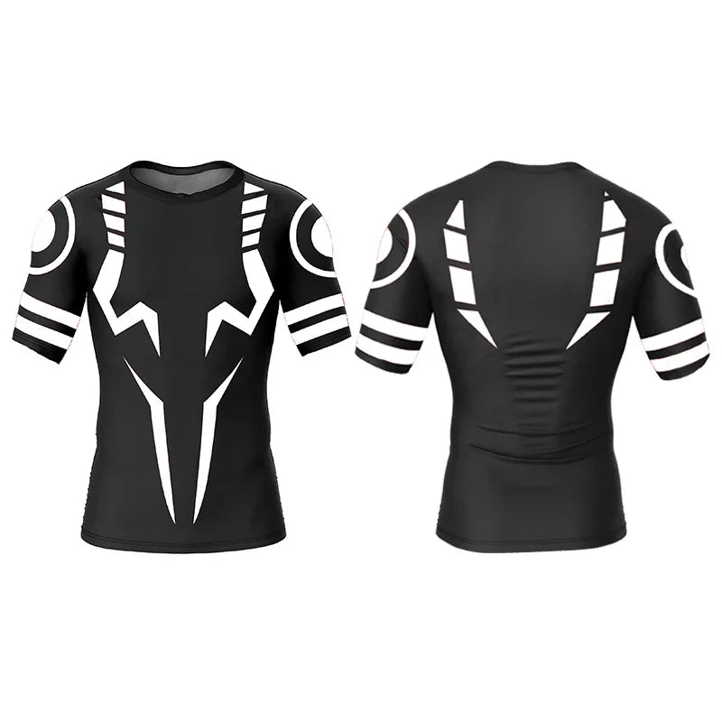 Jujutsu Kaisen 3D Print Gym T-Shirt – Oversized Anime Tee