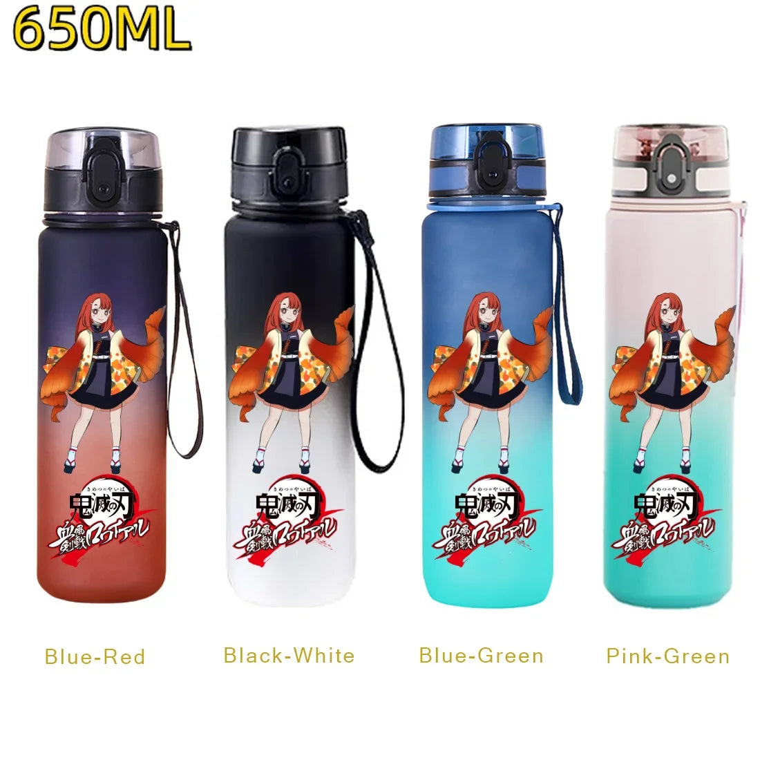 Demon Slayer Water Bottle 650ml – Tanjiro & Nezuko