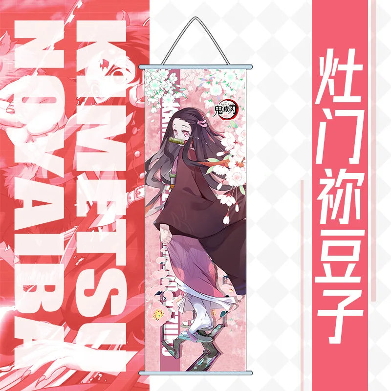 Nezuko Scroll Poster – Demon Slayer Anime Wall Art