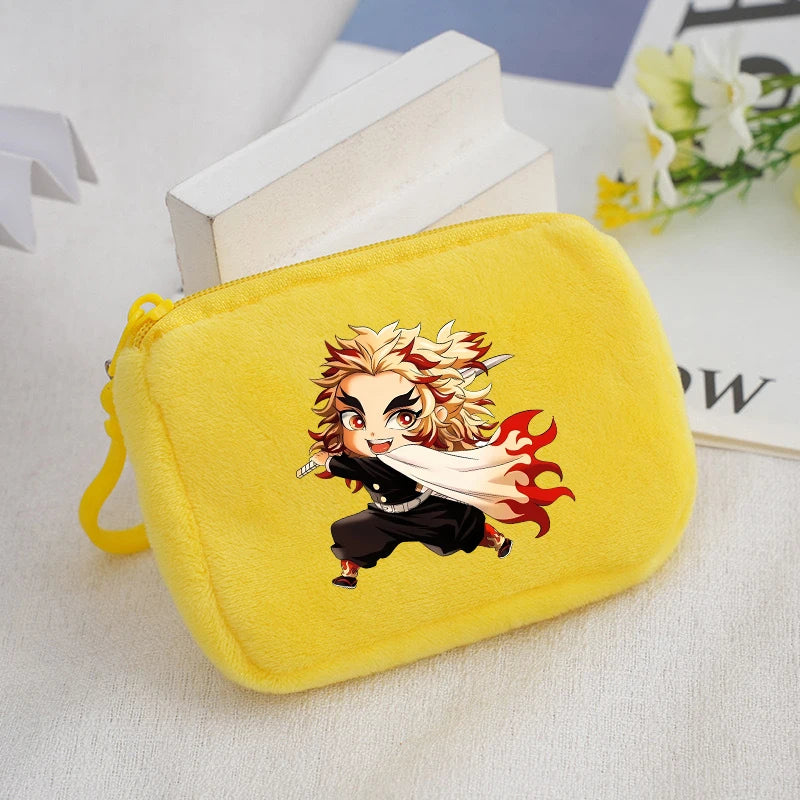 Demon Slayer Coin Purse – Anime Plush Mini Wallet