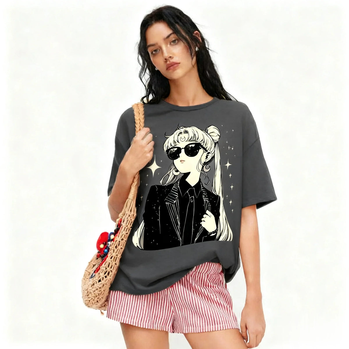Sailor Moon Vintage T-Shirt – Oversized Anime Tee
