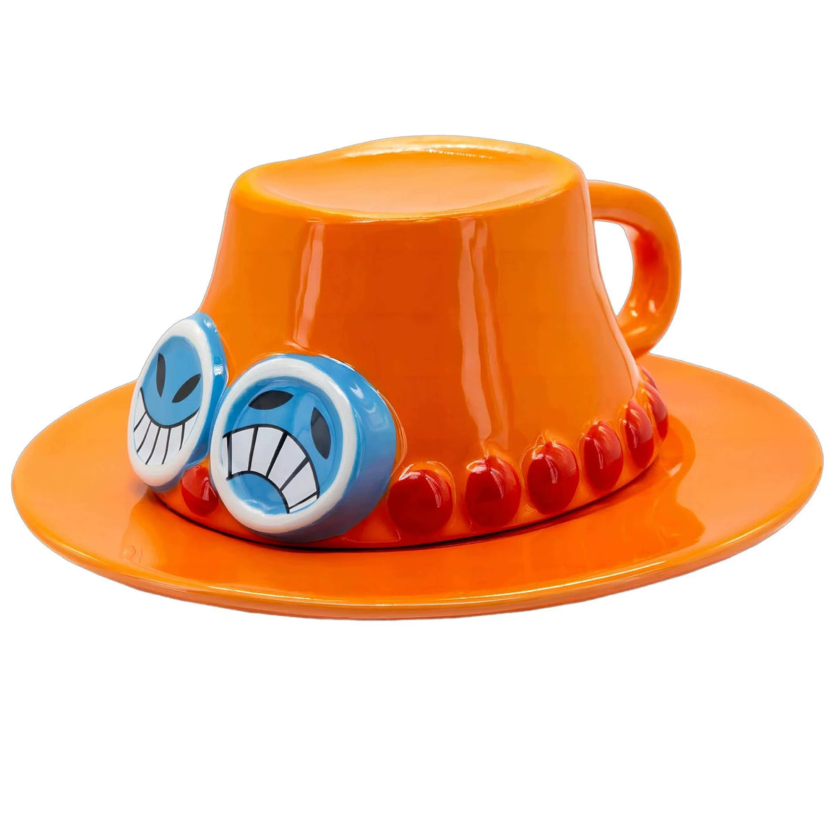 Upside-Down Hat Mug & Saucer – Creative Coffee Cup