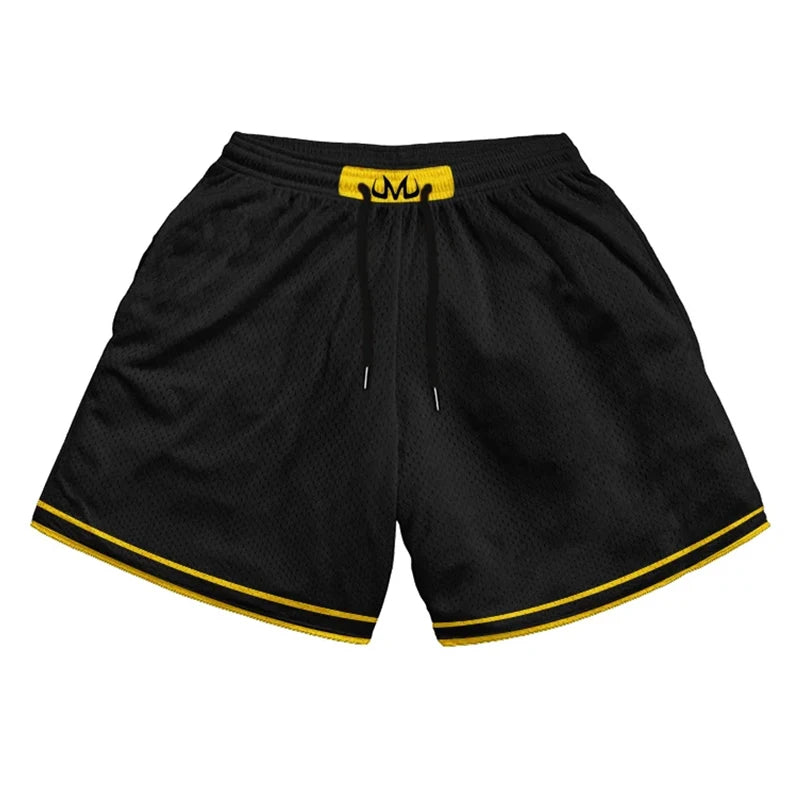 Anime 3D Print Gym Shorts with Pockets
