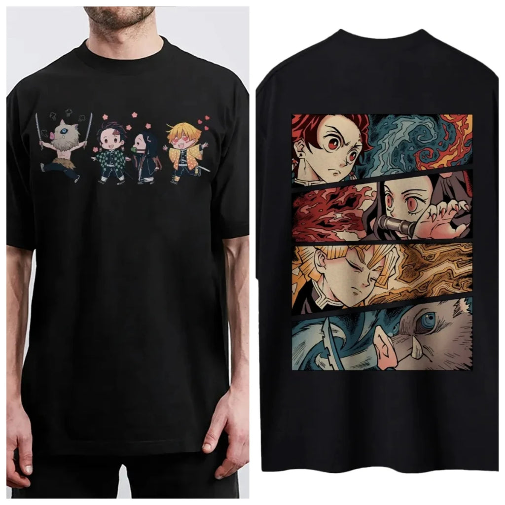 Demon Slayer Short-Sleeve Sports T-Shirt – Anime Tee