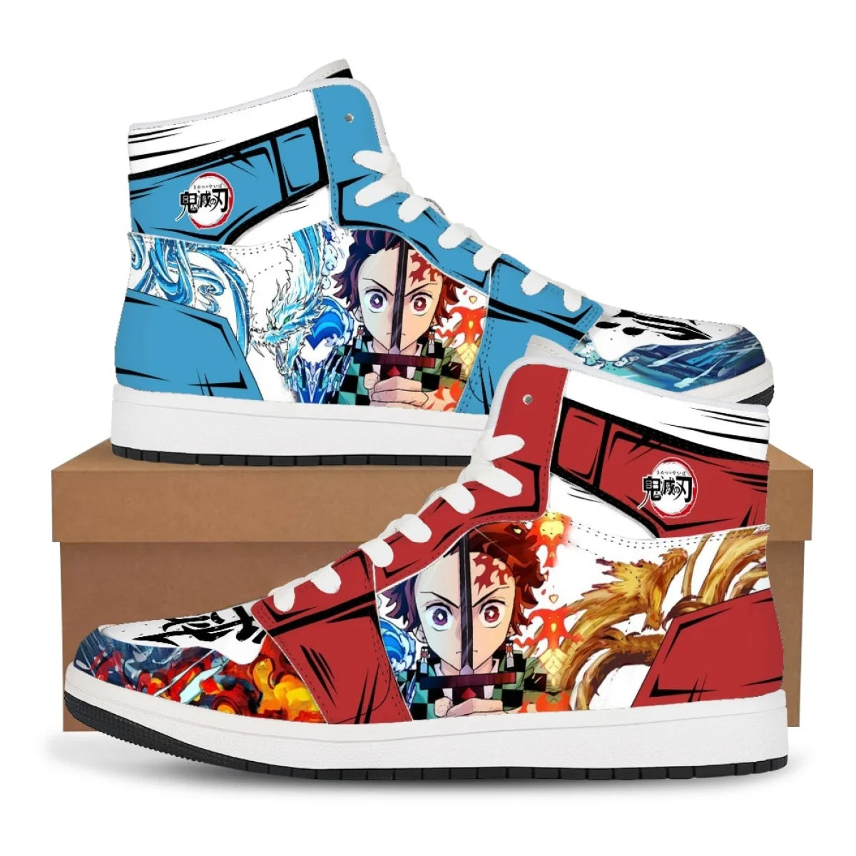 Demon Slayer Basketball Sneakers – Tanjiro & Nezuko Shoes
