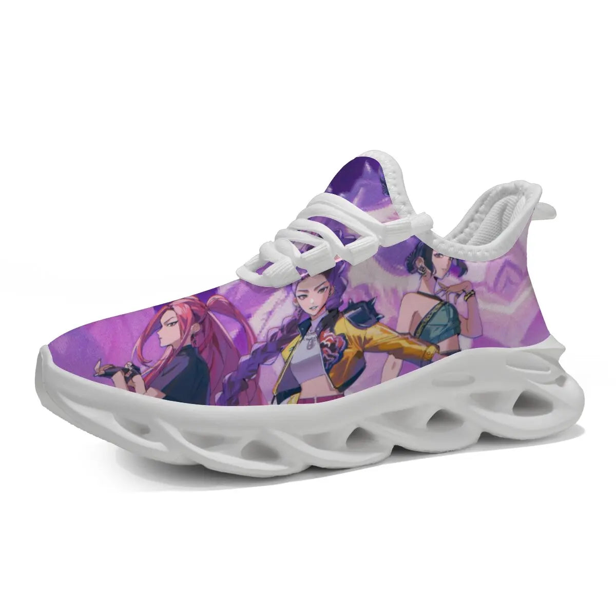 Anime Girls Print Sneakers – Lightweight Sports Shoes