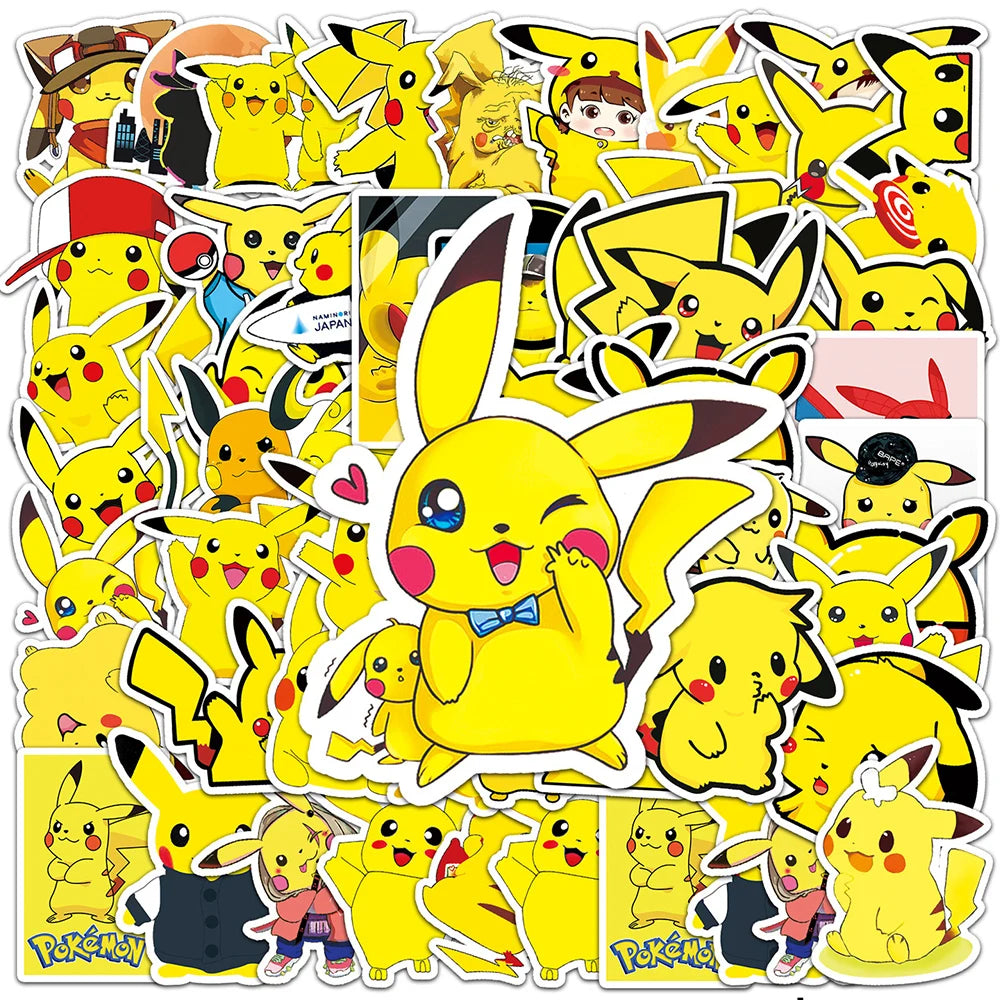 Pikachu Pokémon Decal Pack – Waterproof Stickers