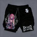 Demon Slayer Double-Layer Athletic Shorts