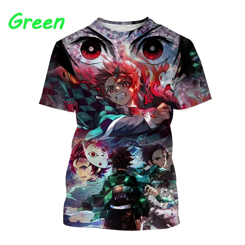 Tanjiro Kamado 3D T-Shirt – Demon Slayer Anime Tee