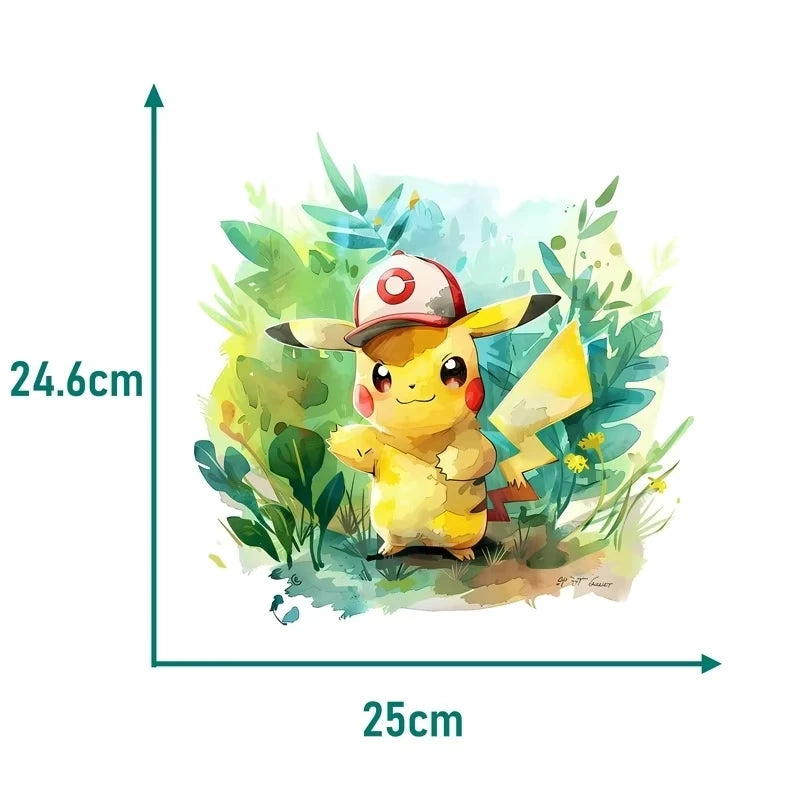 Pikachu Iron-On Patches – 2pcs Pokémon Clothing Patches