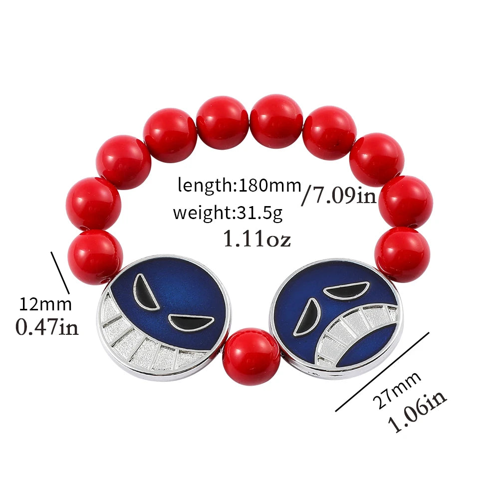 Portgas D. Ace Red Beads Necklace – One Piece Cosplay