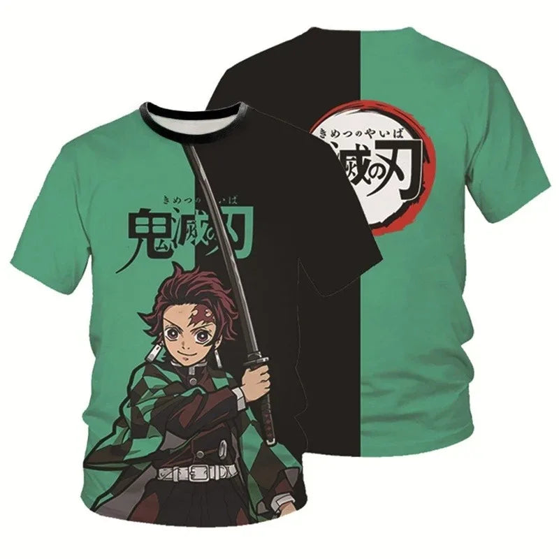 Demon Slayer 3D T-Shirt – Parent & Child Anime Tee