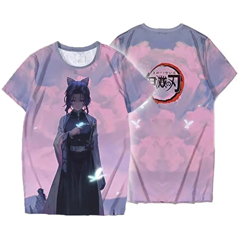 Shinobu Kocho Kids 3D T-Shirt – Demon Slayer Anime Tee