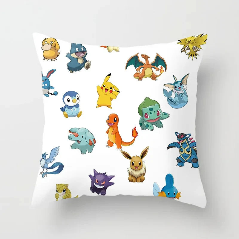 Pikachu Pillow Cover 45x45cm – Pokémon Cushion Case