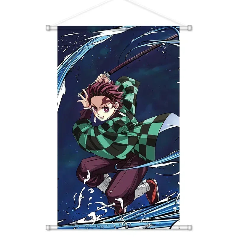 Demon Slayer Wall Art Canvas – Tanjiro & Nezuko Poster
