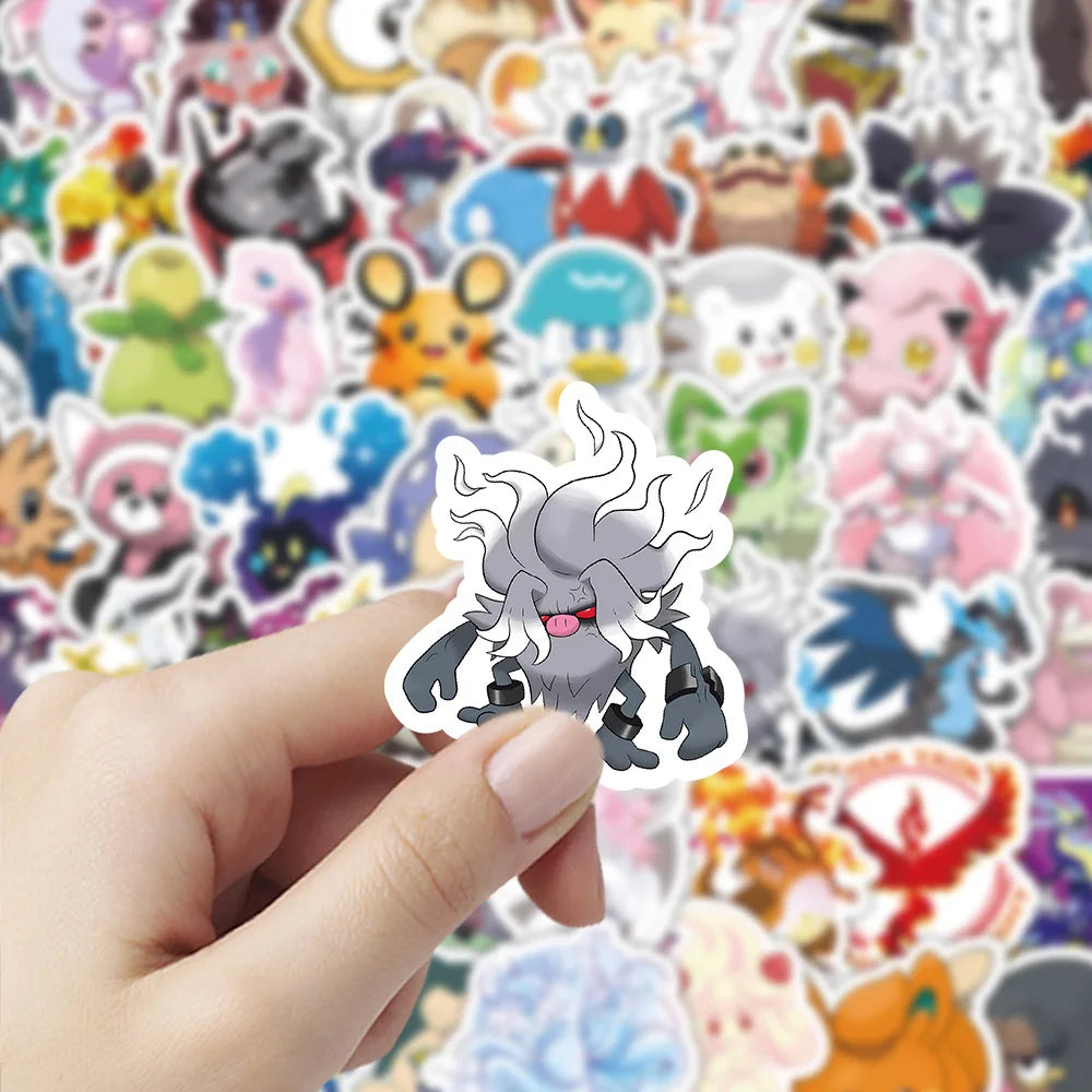 Kawaii Pokémon Sticker Pack – Waterproof Anime Decals