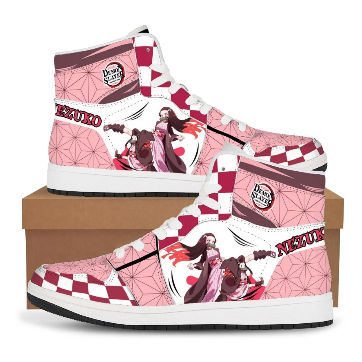 Demon Slayer Basketball Sneakers – Tanjiro & Nezuko Shoes