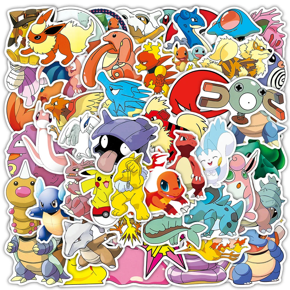 Pikachu Pokémon Decal Pack – Waterproof Stickers