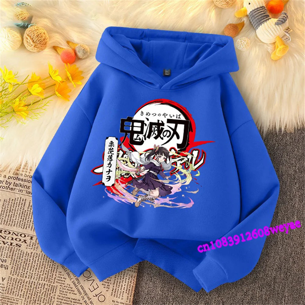 Demon Slayer Kids Hoodie – Anime Print Sweatshirt