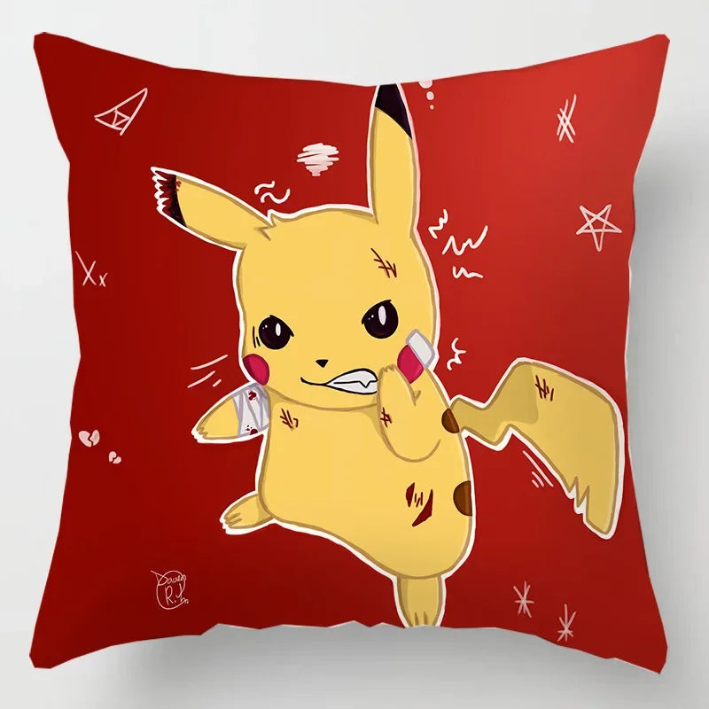 Pikachu Pillow Cover 45x45cm – Pokémon Cushion Case