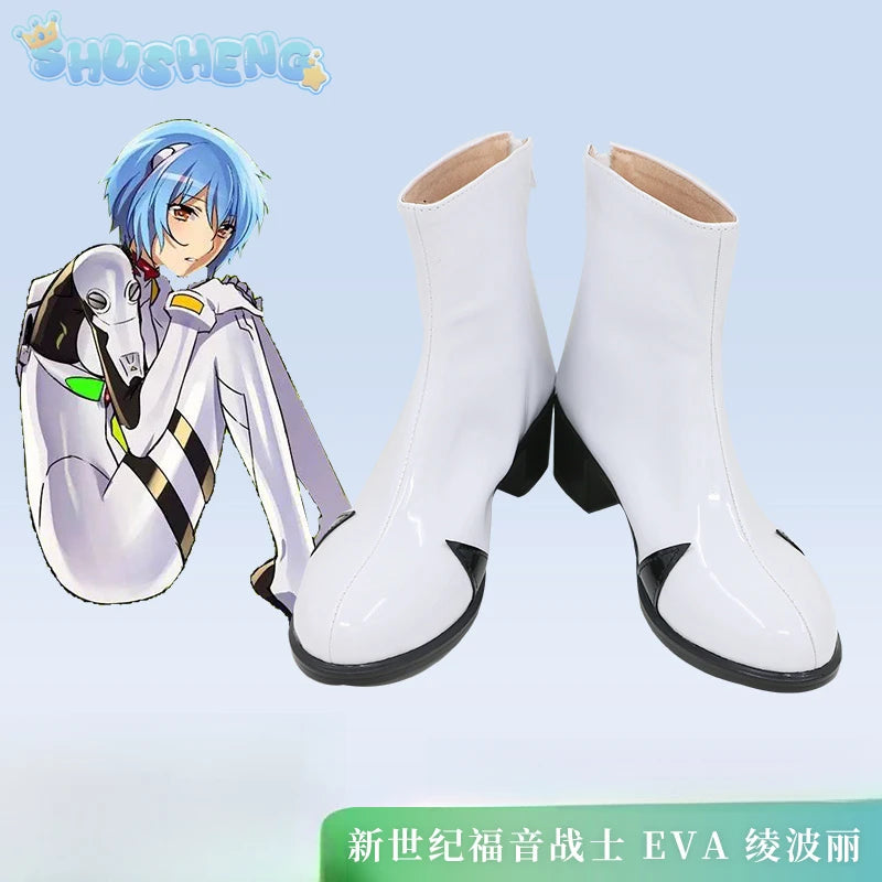 Ayanami Rei Cosplay Boots – Evangelion Anime Heels