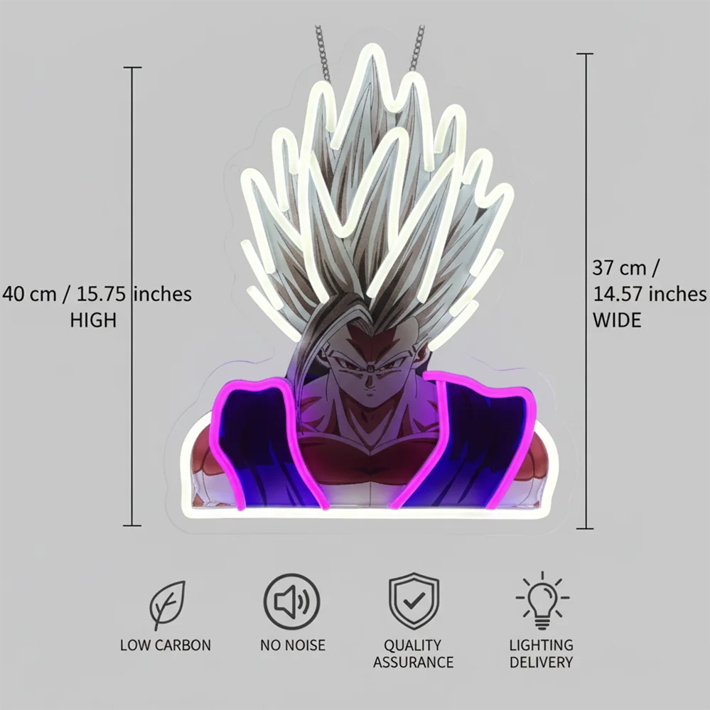 Pokémon & Dragon Ball Neon LED Light – Anime Wall Art