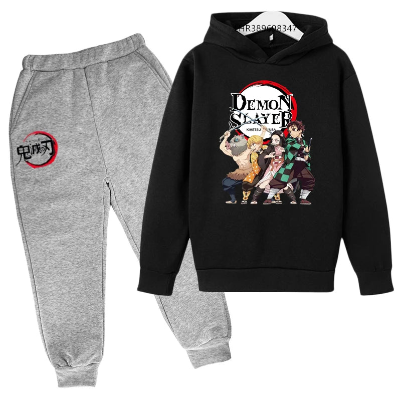 Anime Ninja Kids Hoodie & Pants Set
