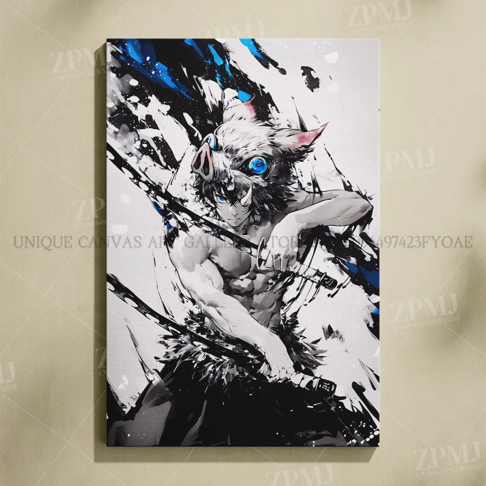 Demon Slayer Poster Art – Anime Canvas Wall Print