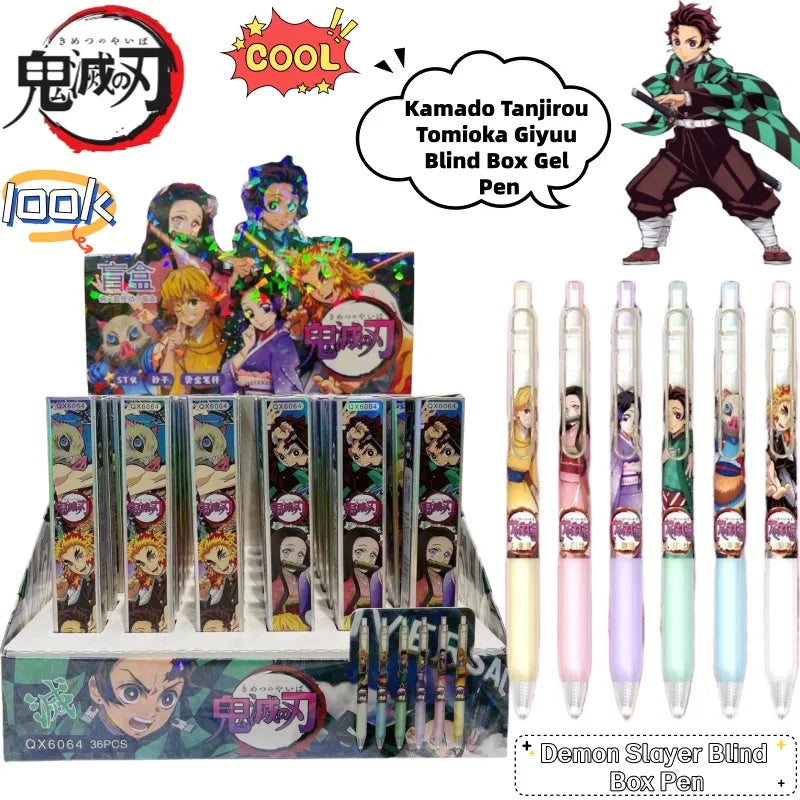 Demon Slayer Blind Box Gel Pen – Anime Character Pen